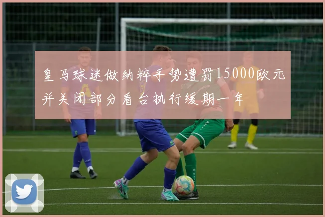 皇马球迷做纳粹手势遭罚15000欧元并关闭部分看台执行缓期一年
